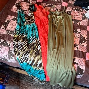3 long summer dress